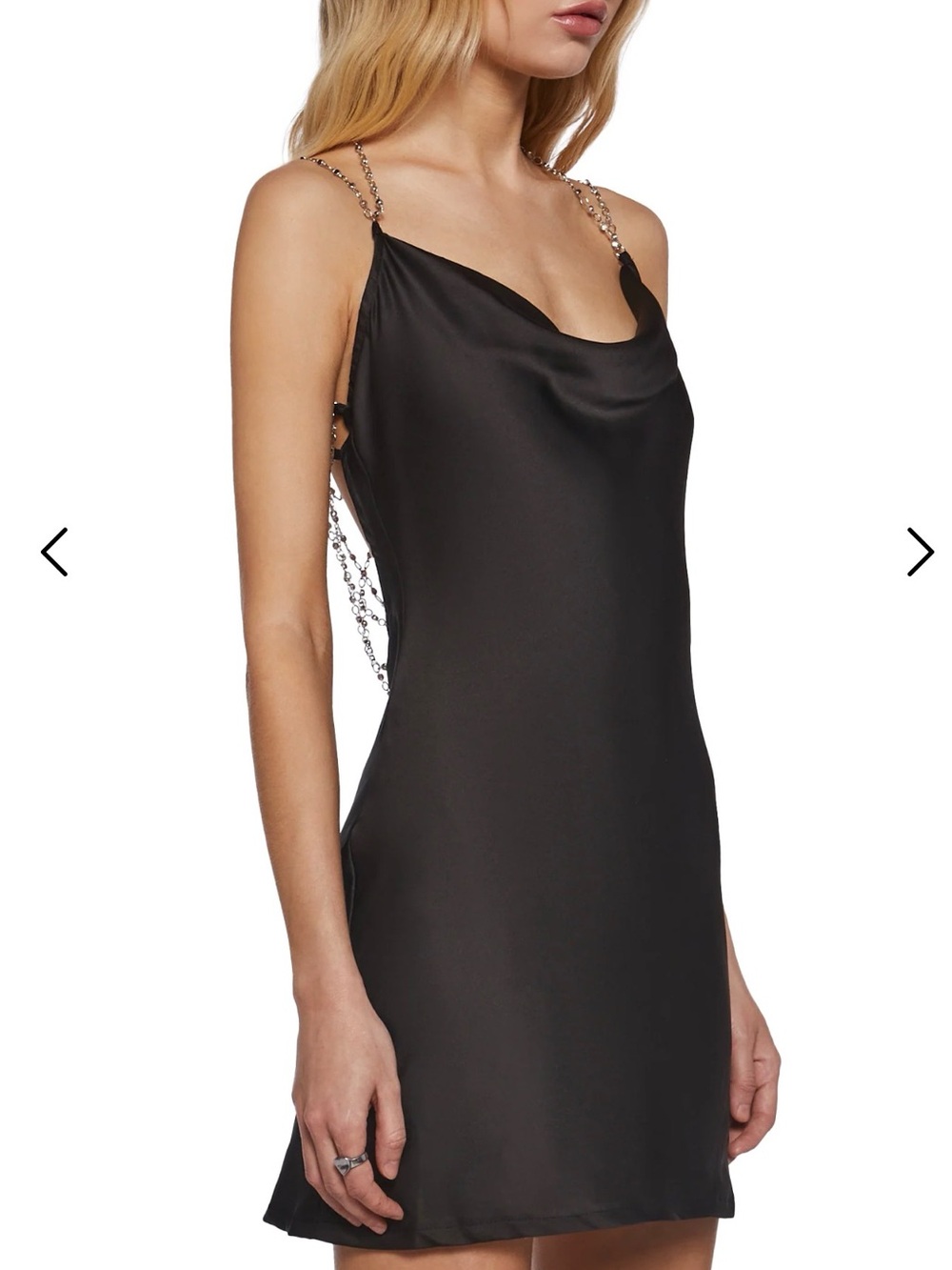 Dolls Kill Reel You In Satin Slip Dress - Picture 4 of 10